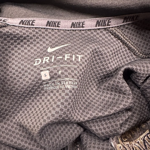 Montreat College Nike Dri Fit 1/4 Zip Pullover Mens Small Gray Side Pocket EUC - Picture 7 of 8